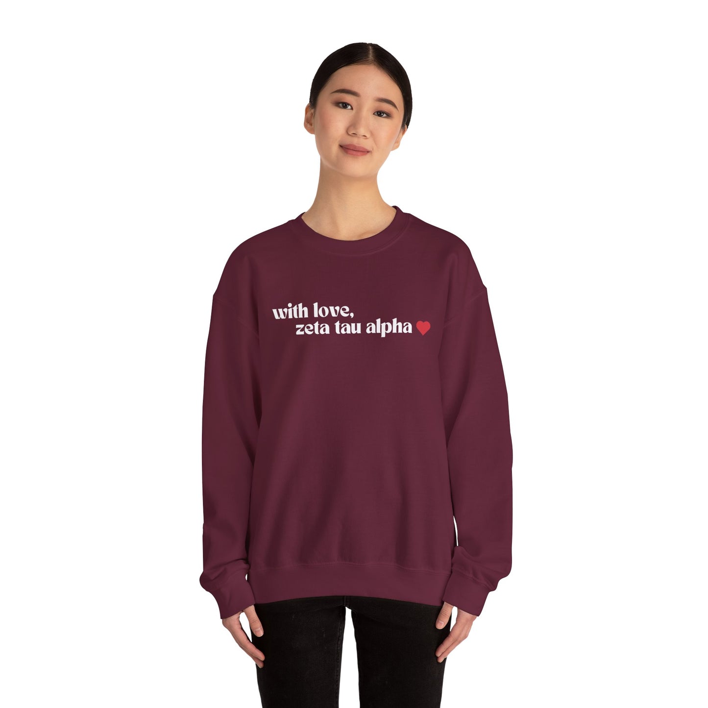 With Love, ZTA Crewneck