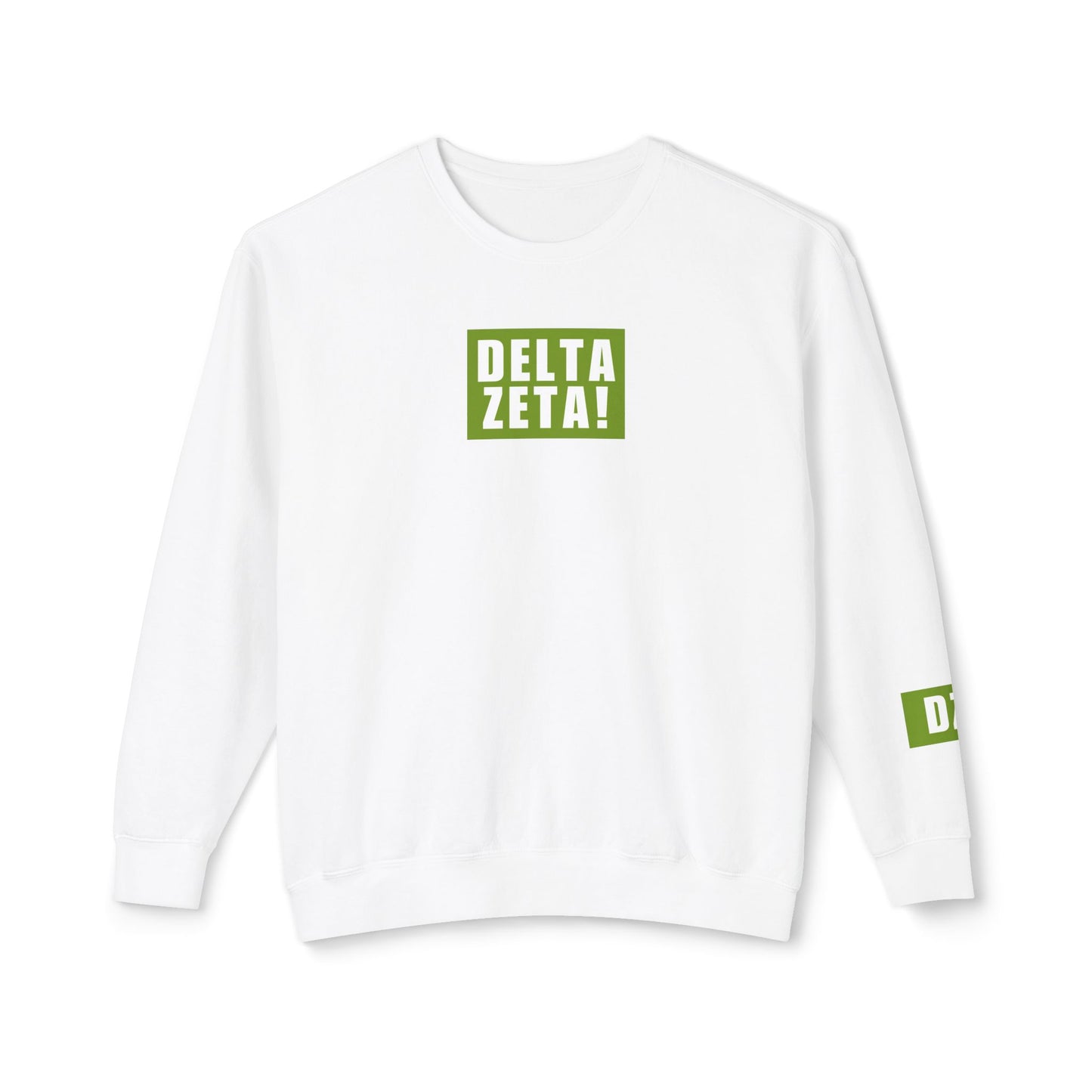DELTA ZETA! Green Crewneck