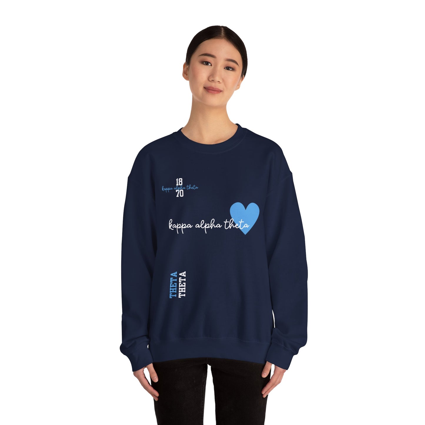 Theta Retro Love Crewneck