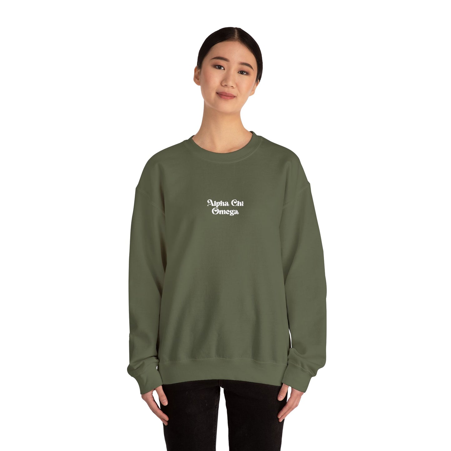Alpha Chi Omega Embroidered Crewneck