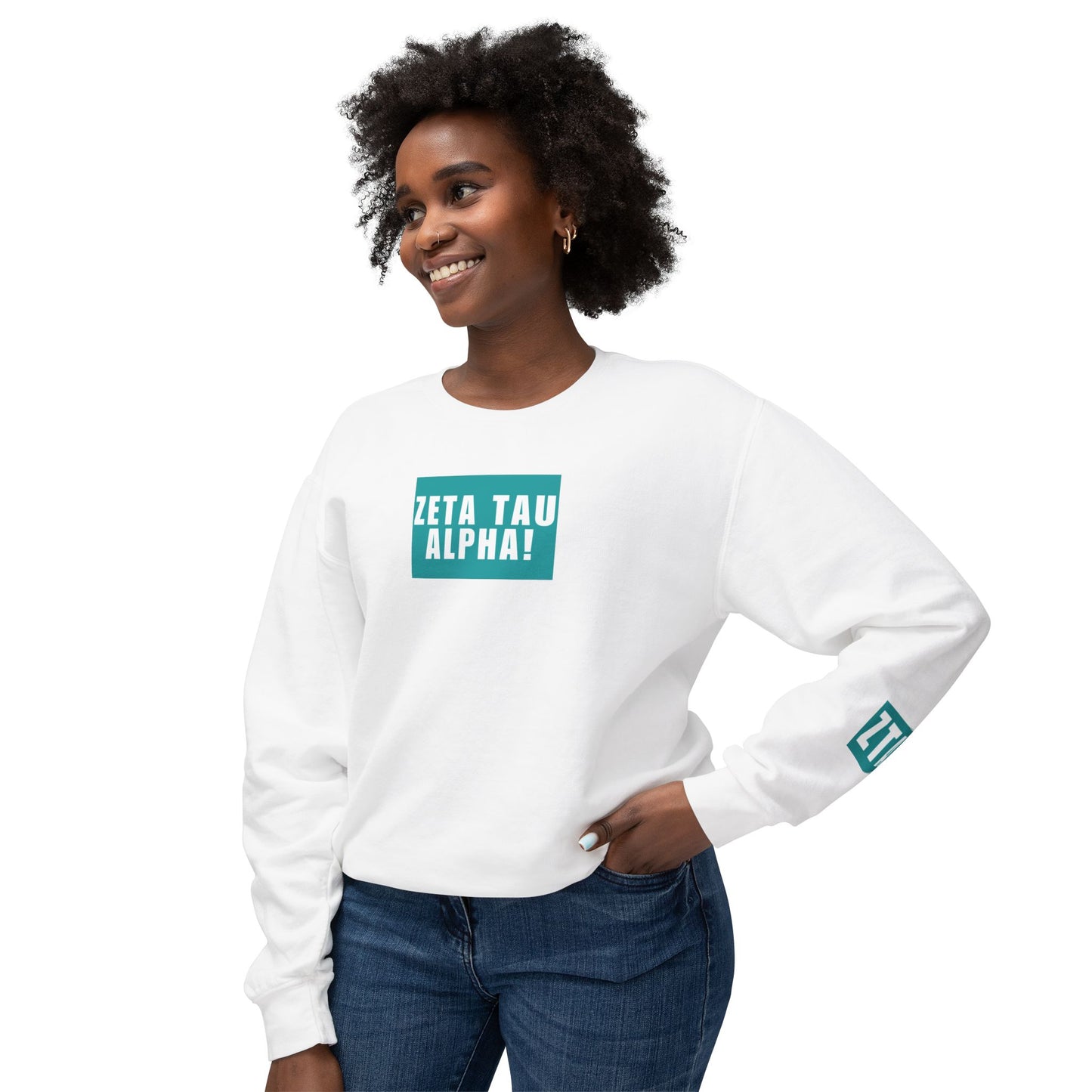 ZETA! Teal Crewneck