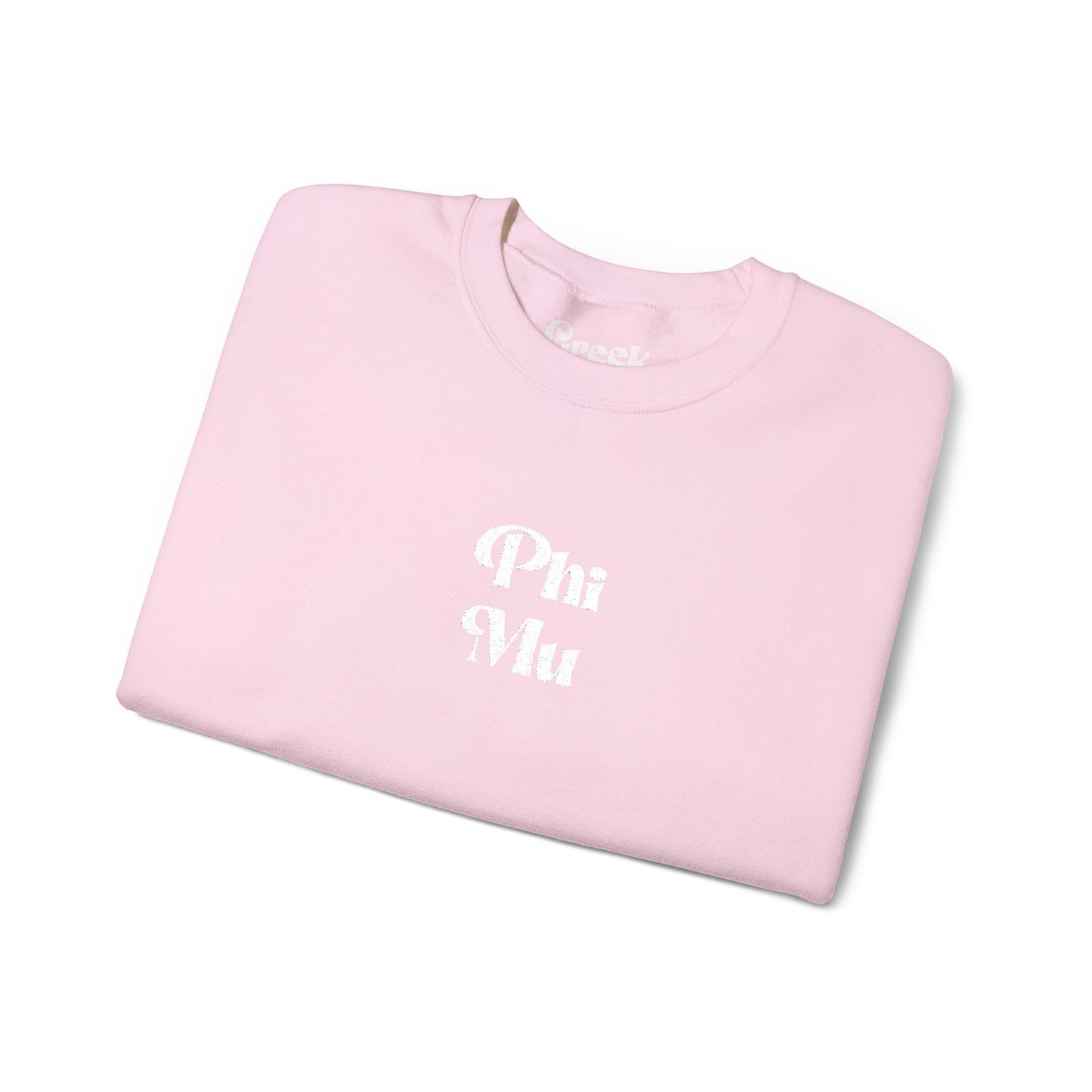 Phi Mu Embroidered Crewneck