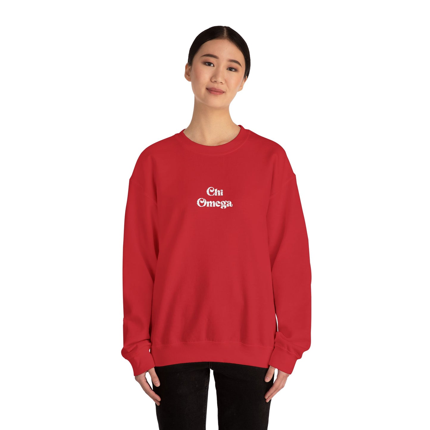 Chi Omega Embroidered Crewneck