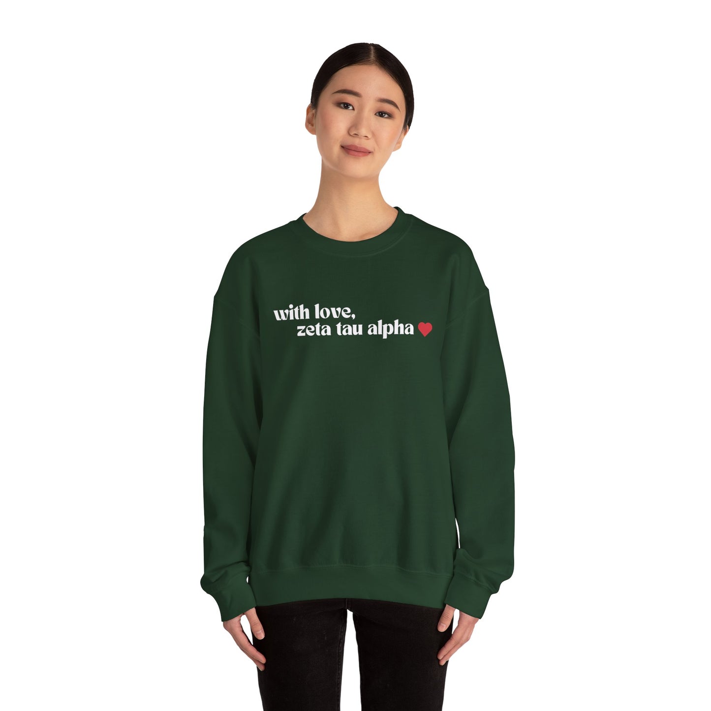 With Love, ZTA Crewneck