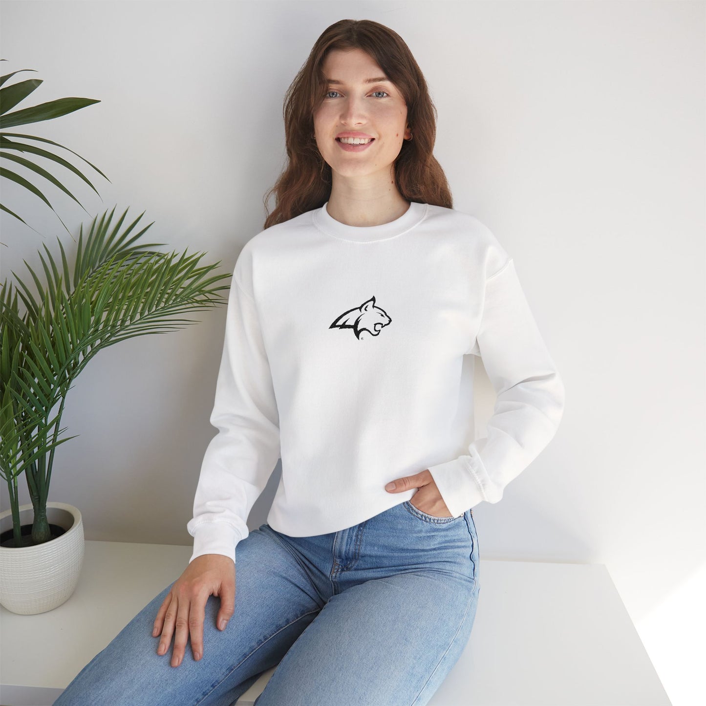 Bobcat Logo Embroidered Crewneck