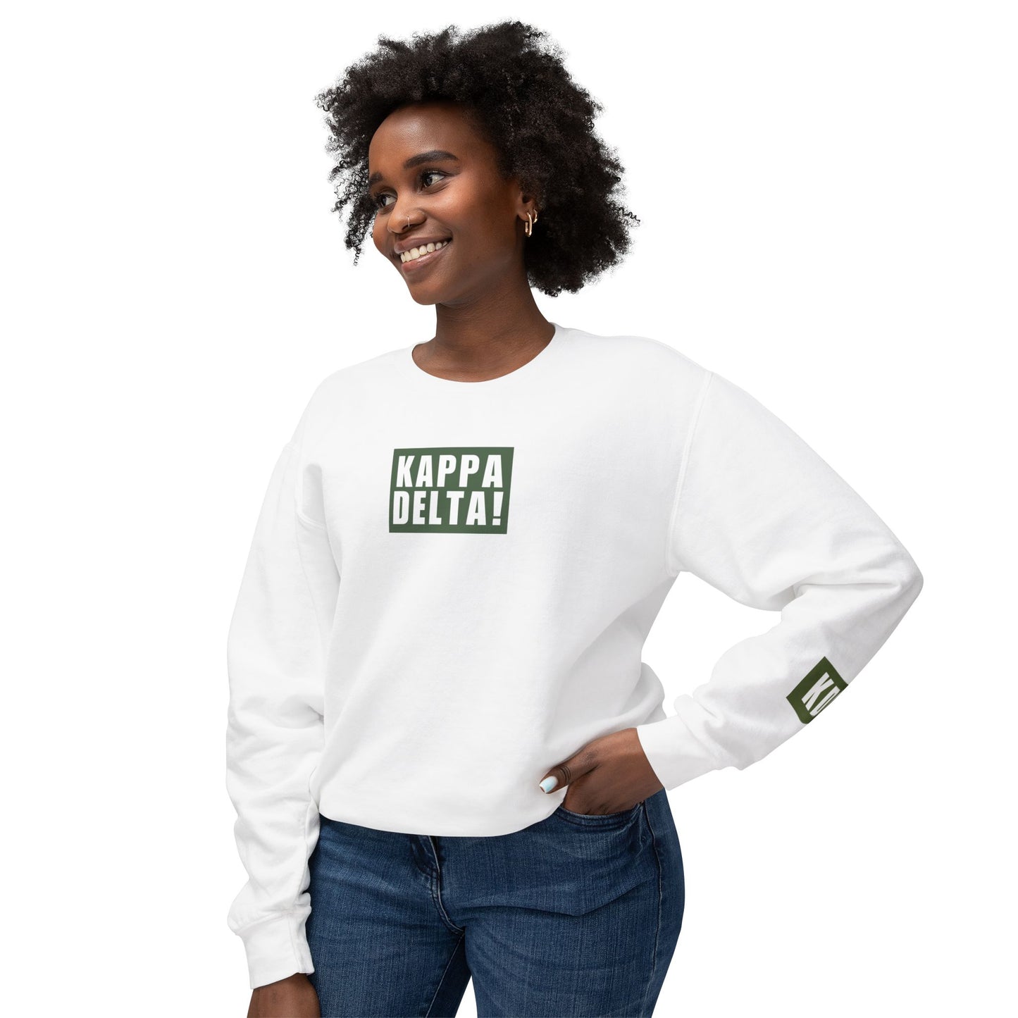 KAPPA DELTA! Green Crewneck