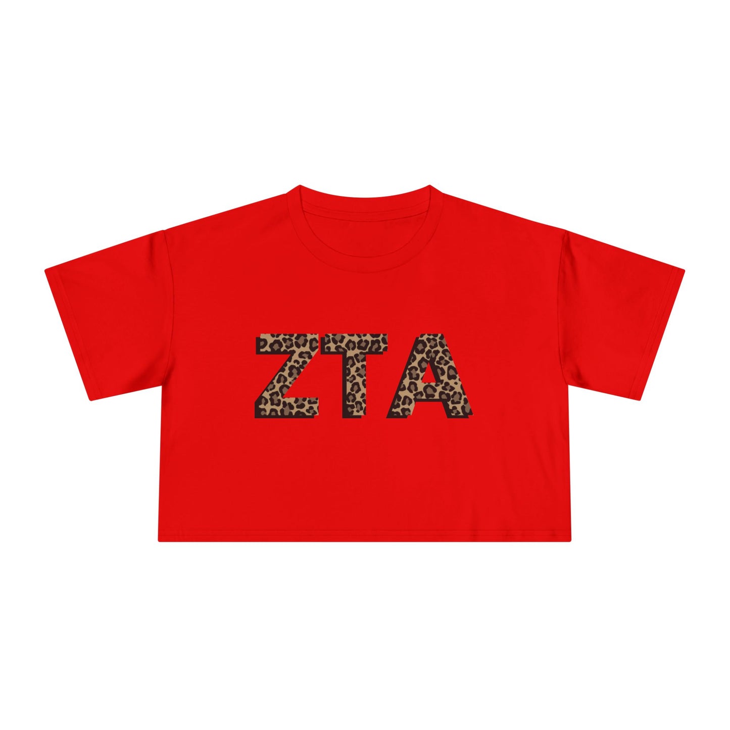 ZTA Cheetah Cropped Tee