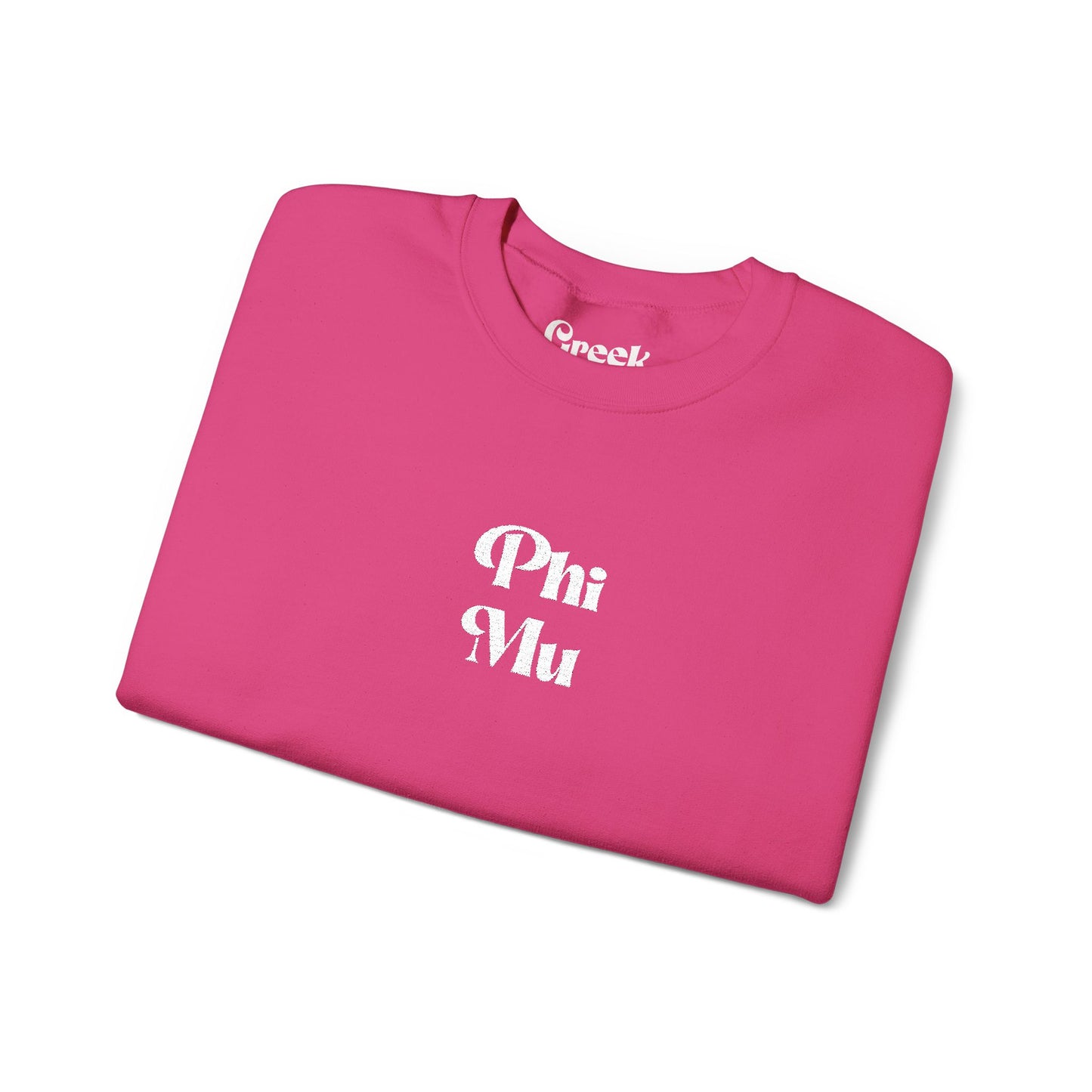 Phi Mu Embroidered Crewneck