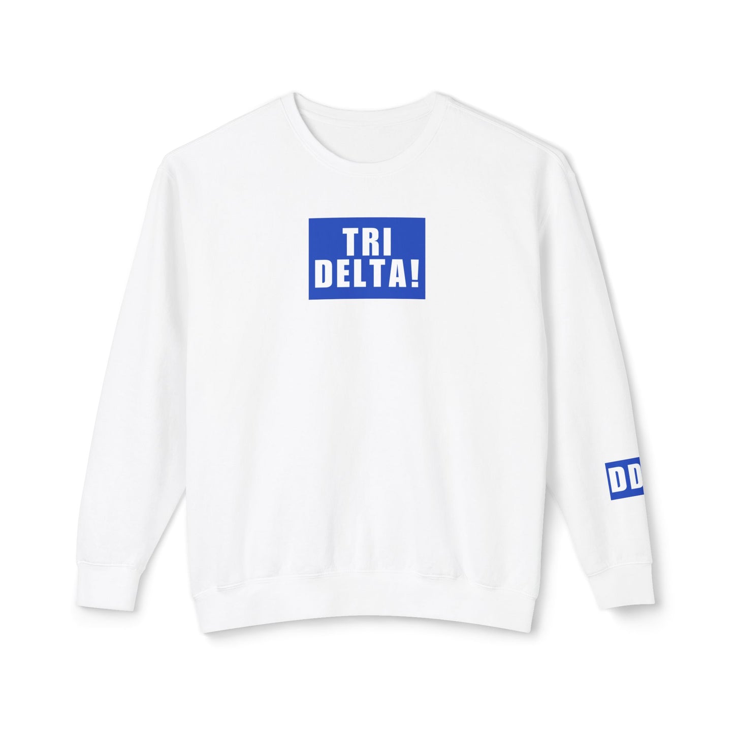 TRI DELTA! Blue Crewneck
