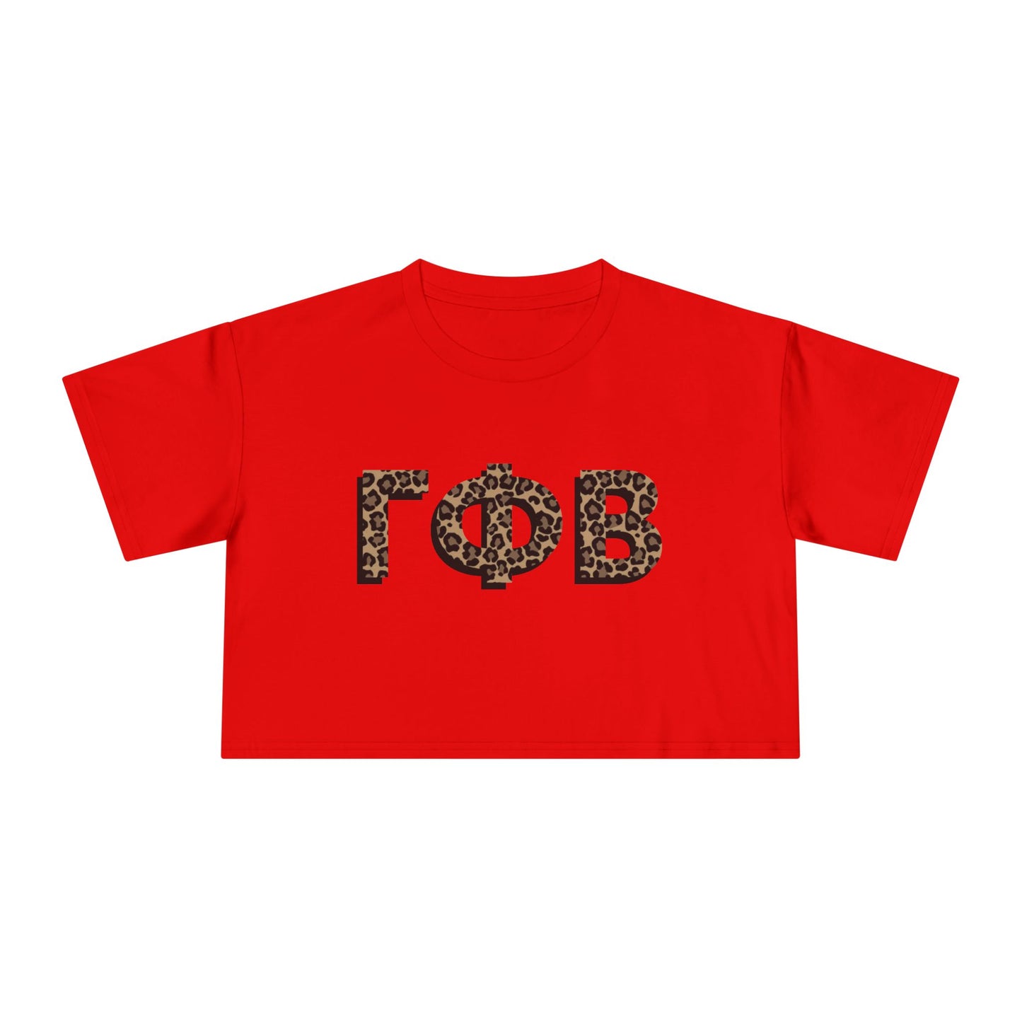 GPhiB Cheetah Cropped Tee
