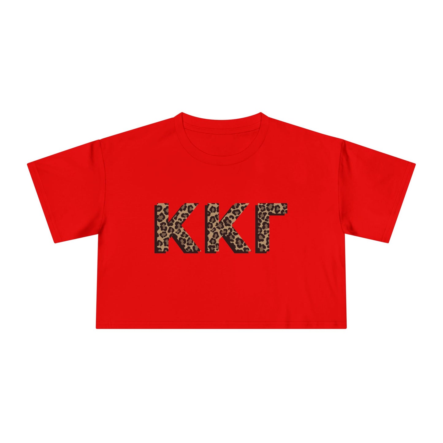 KKG Cheetah Cropped Tee