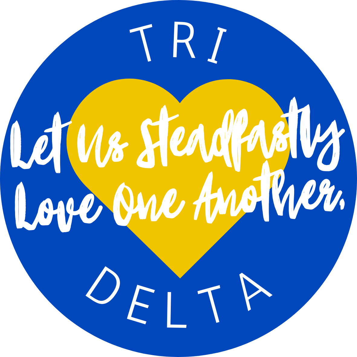 Let us steadfastly. Love one another.