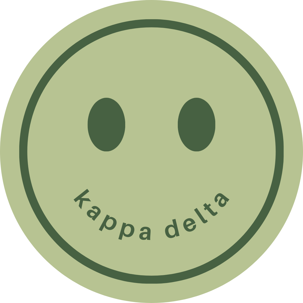 Green Smiley Kappa Delta