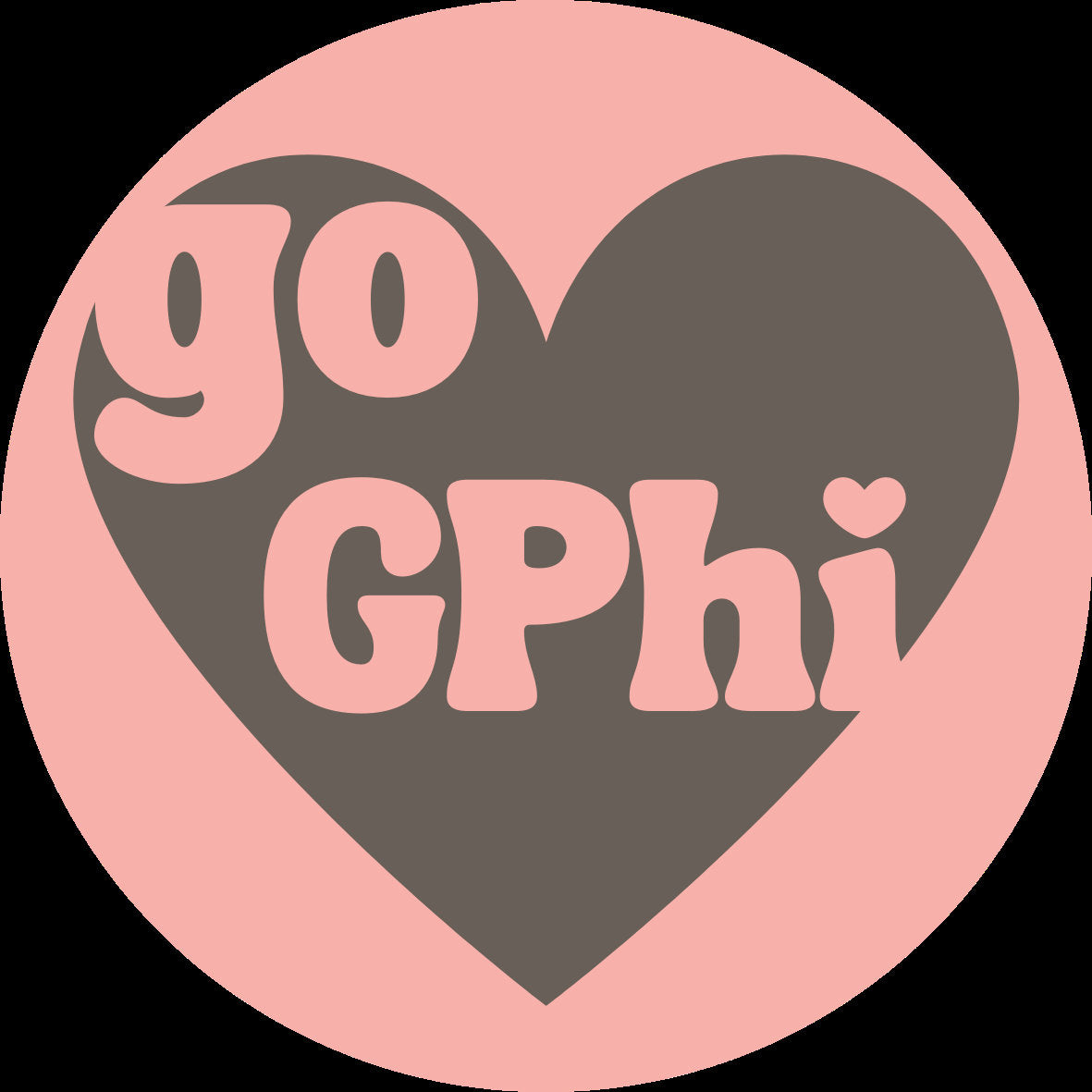 Go GPhi Pin-Back Button | Gamma Phi Beta | Sorority Button | Game Day Pin