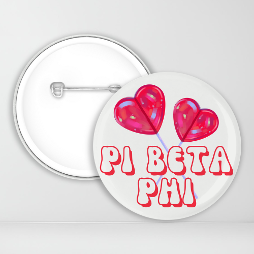 Pi Beta Phi Heart Lollipops
