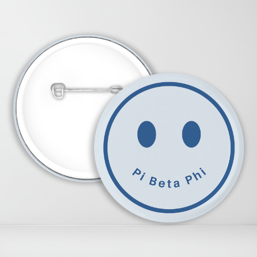 Pi Beta Phi Silver Blue Smile