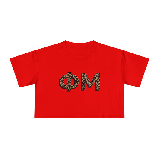 Phi Mu Cheetah Cropped Tee