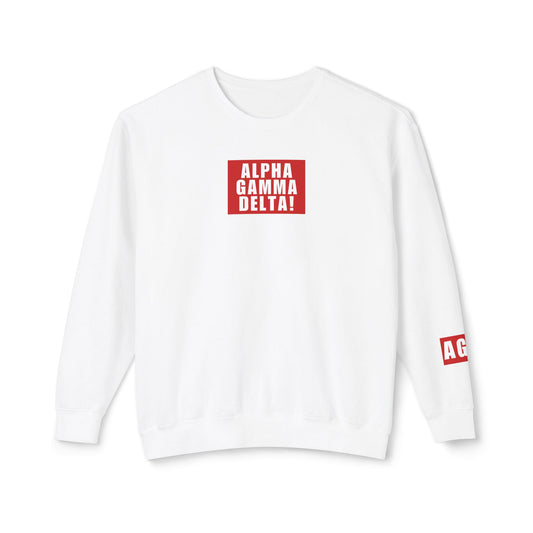 ALPHA GAMMA DELTA! Red Crewneck