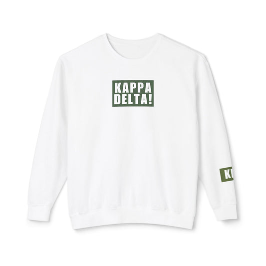 KAPPA DELTA! Green Crewneck