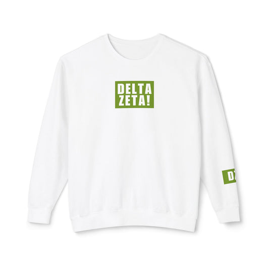 DELTA ZETA! Green Crewneck