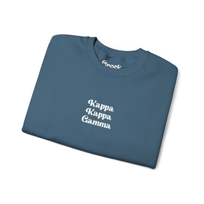 Kappa Kappa Gamma Embroidered Crewneck