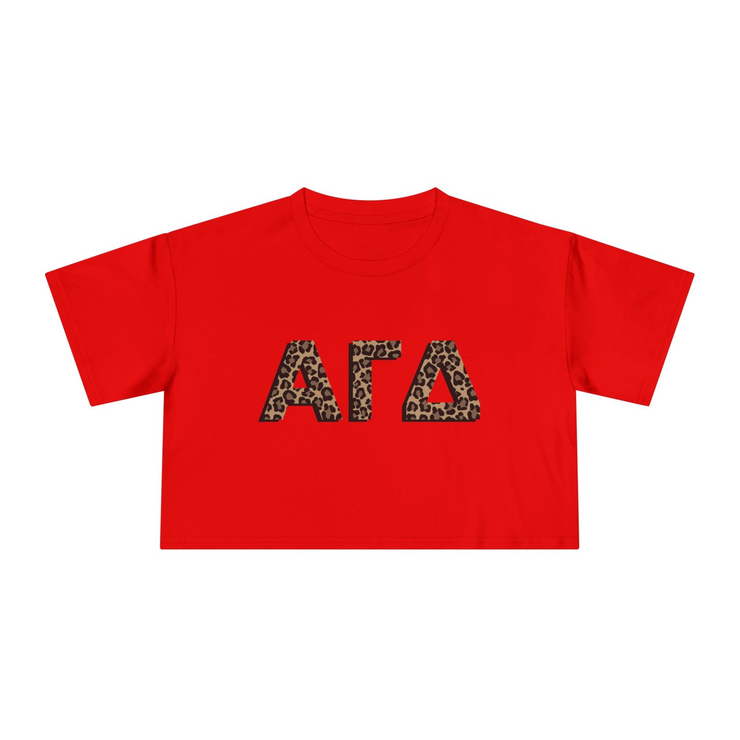 AGD Cheetah Cropped Tee