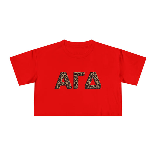AGD Cheetah Cropped Tee