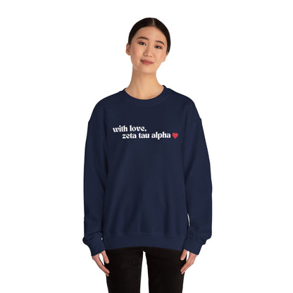 With Love, ZTA Crewneck