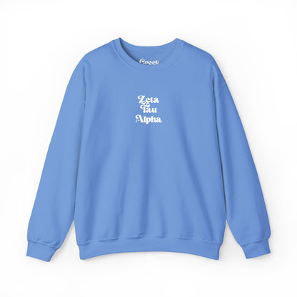 Zeta Tau Alpha Embroidered Crewneck