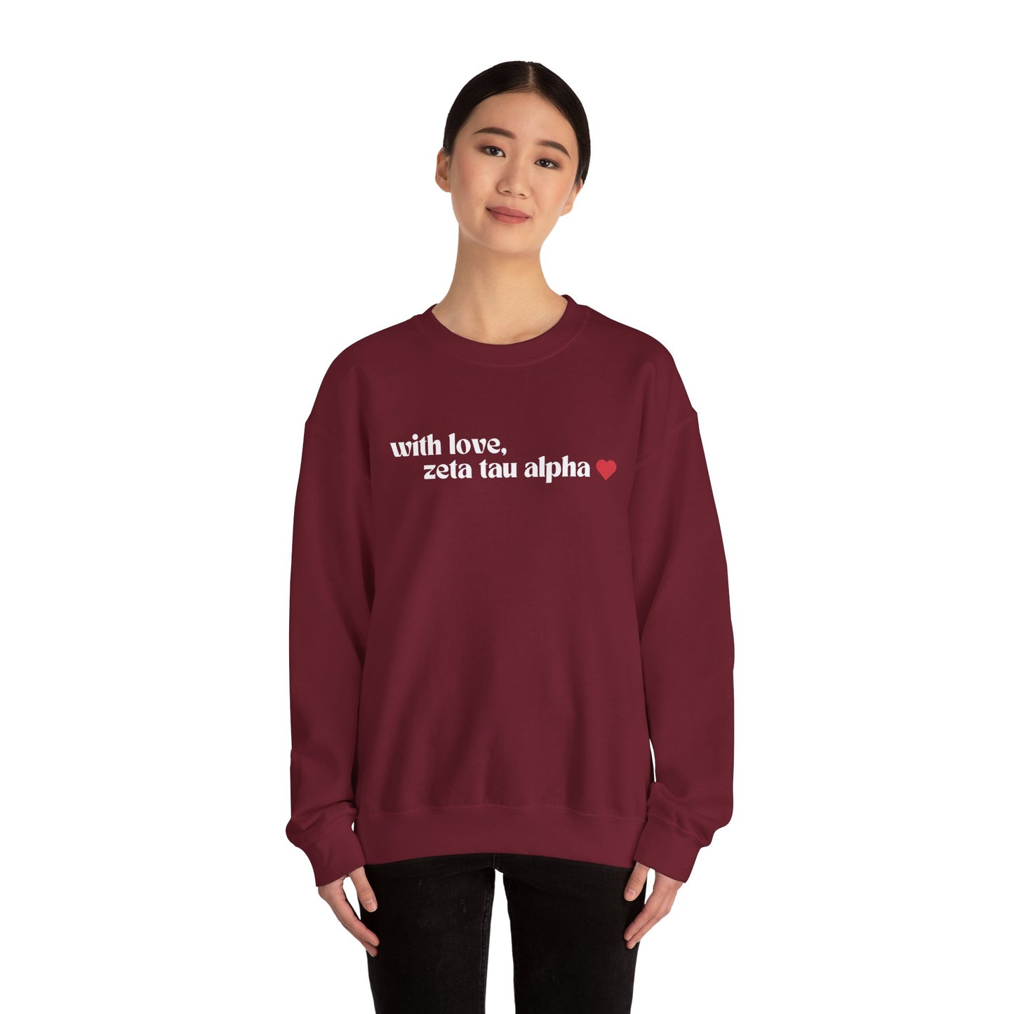 With Love, ZTA Crewneck