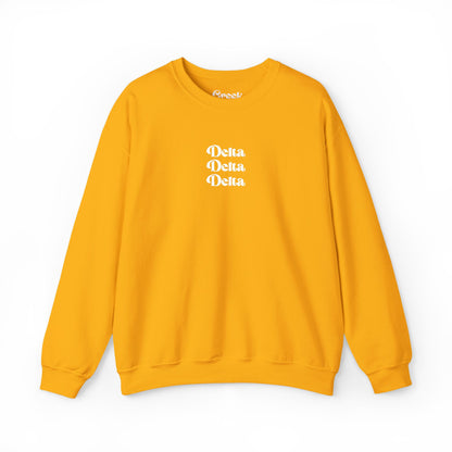 Tri Delta Embroidered Crewneck