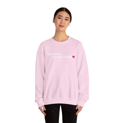 With Love, ZTA Crewneck