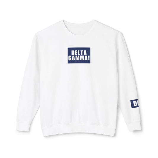 DELTA GAMMA! Navy Crewneck