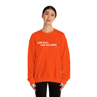 With Love, ZTA Crewneck