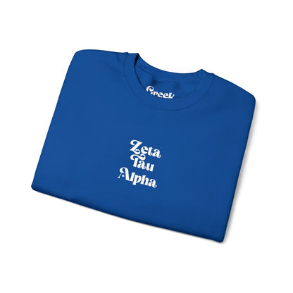 Zeta Tau Alpha Embroidered Crewneck