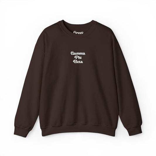 Gamma Phi Beta Embroidered Crewneck