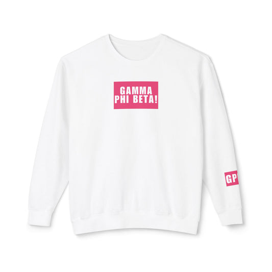 GAMMA PHI BETA! Hot Pink Crewneck