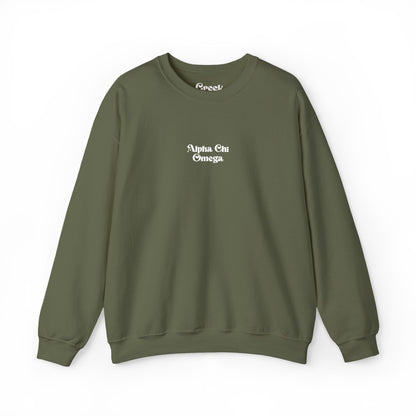 Alpha Chi Omega Embroidered Crewneck