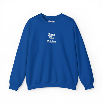 Zeta Tau Alpha Embroidered Crewneck