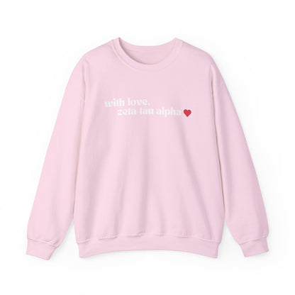 With Love, ZTA Crewneck