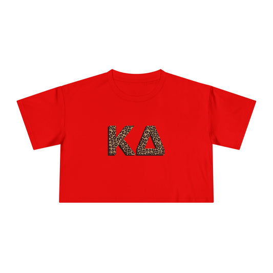 KD Cheetah Cropped Tee