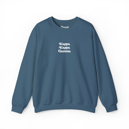 Kappa Kappa Gamma Embroidered Crewneck
