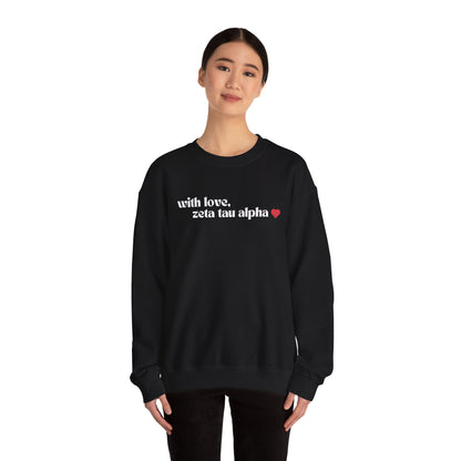 With Love, ZTA Crewneck
