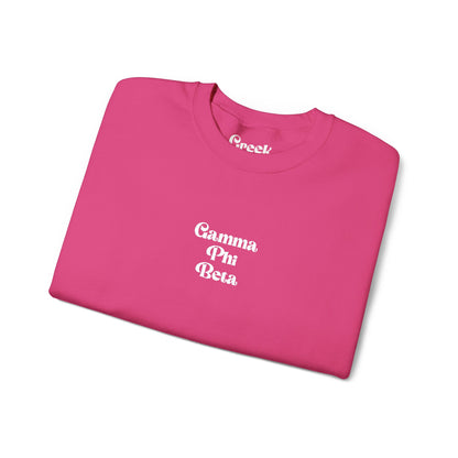 Gamma Phi Beta Embroidered Crewneck
