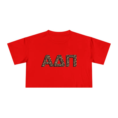ADPi Cheetah Cropped Tee