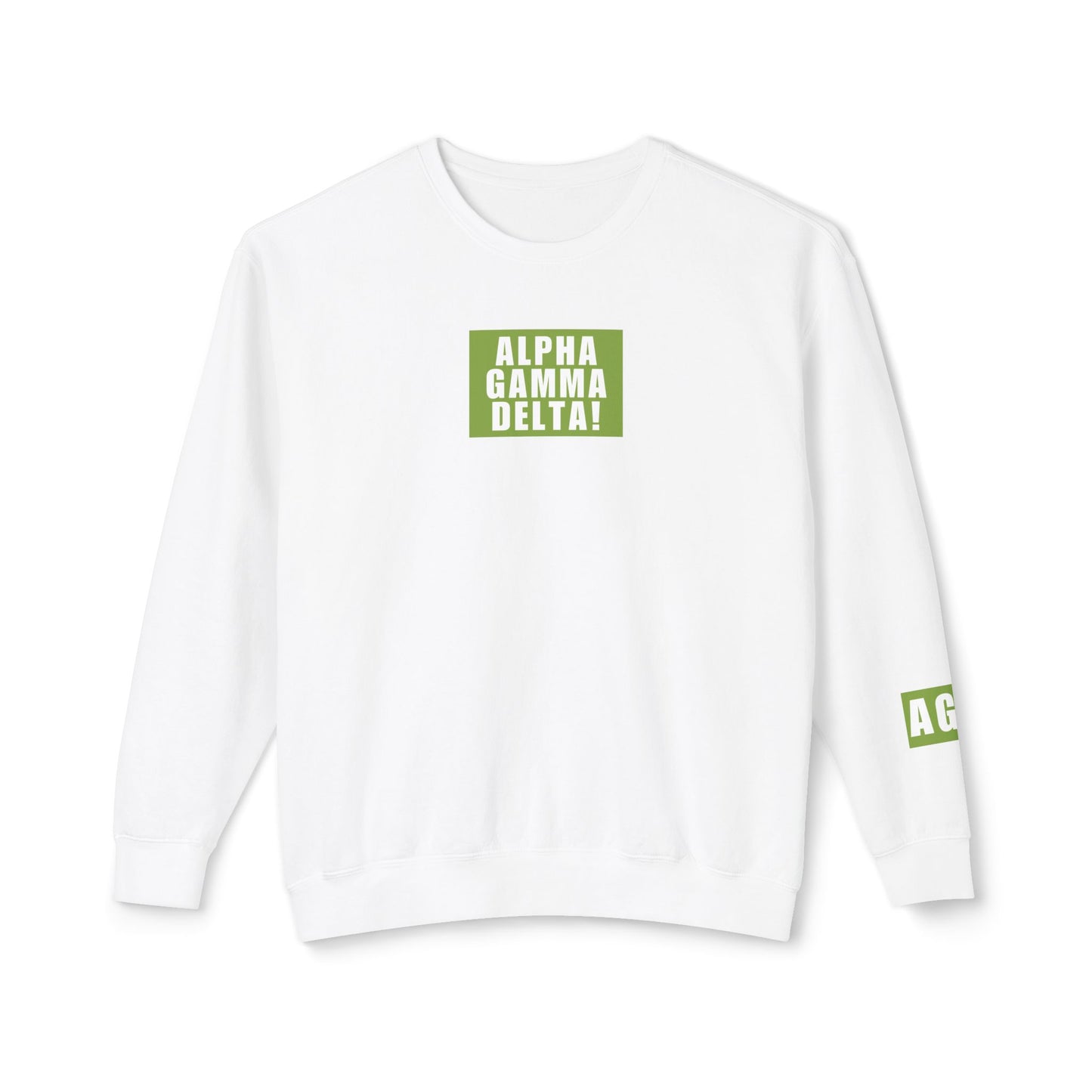 ALPHA GAMMA DELTA! Green Crewneck