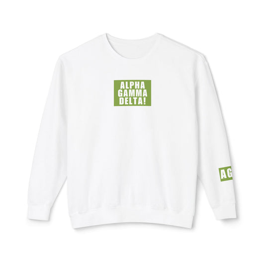 ALPHA GAMMA DELTA! Green Crewneck
