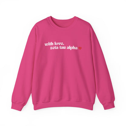 With Love, ZTA Crewneck