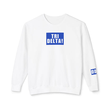 TRI DELTA! Blue Crewneck