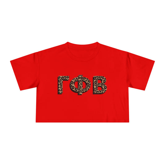 GPhiB Cheetah Cropped Tee